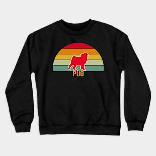 Pug Vintage Silhouette Crewneck Sweatshirt